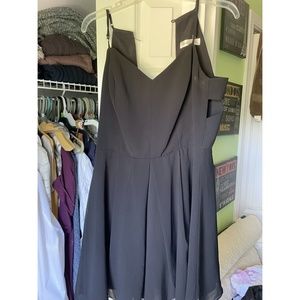 Little black dress with cutouts